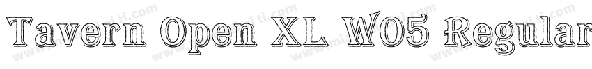 Tavern Open XL W05 Regular字体转换